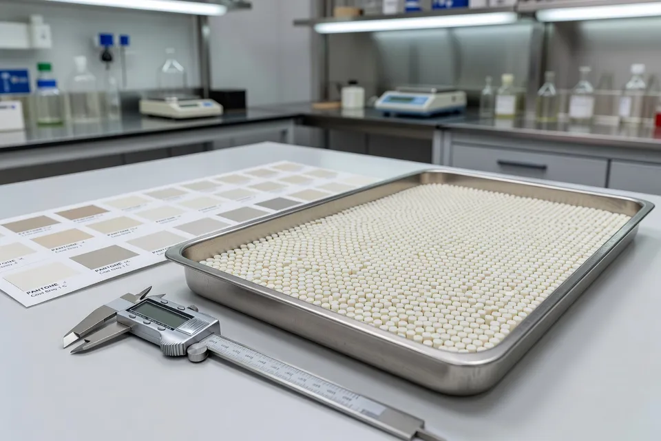 Inspection qualité des granulés de résine PVC en laboratoire - plascentral.com