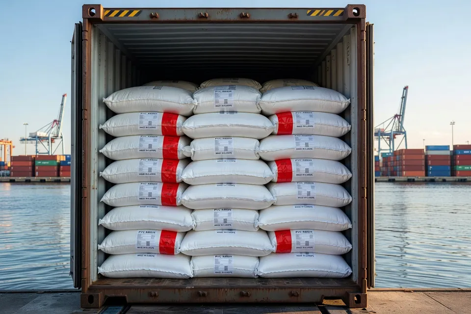 Customs officials inspecting PVC resin shipments at an EU port - plascentral.com
