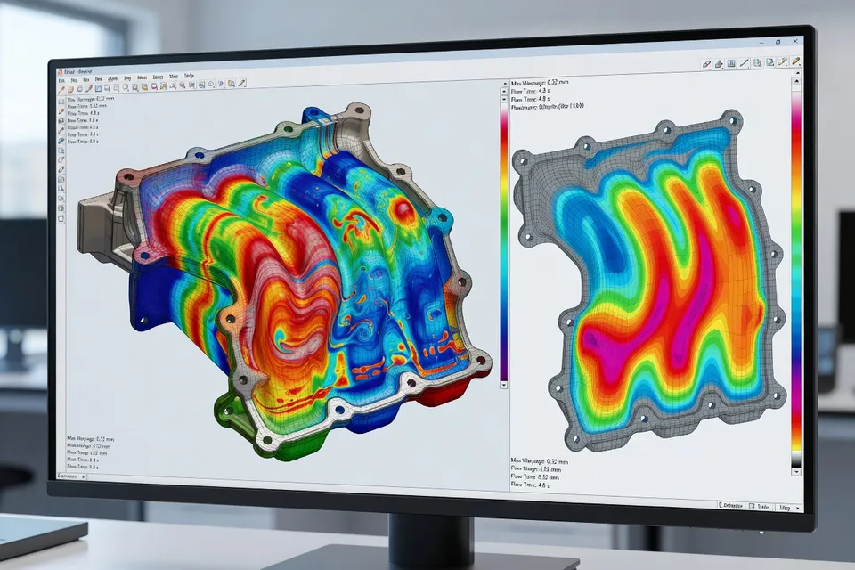Simulation results for plastic flow and warpage prediction - plascentral.com