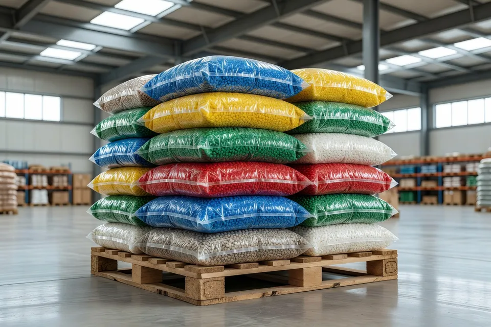 High-quality sorted recycled plastic pellets ready for export - plascentral.com