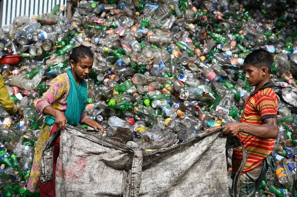 Plastic waste processed at an advanced recycling center - Pexels