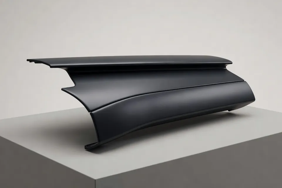 Precision-moulded visible panel with flawless surface finish - plascentral.com