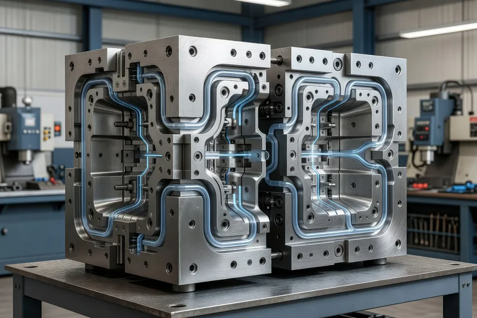 Metal additive conformal cooling insert in production mold - plascentral.com