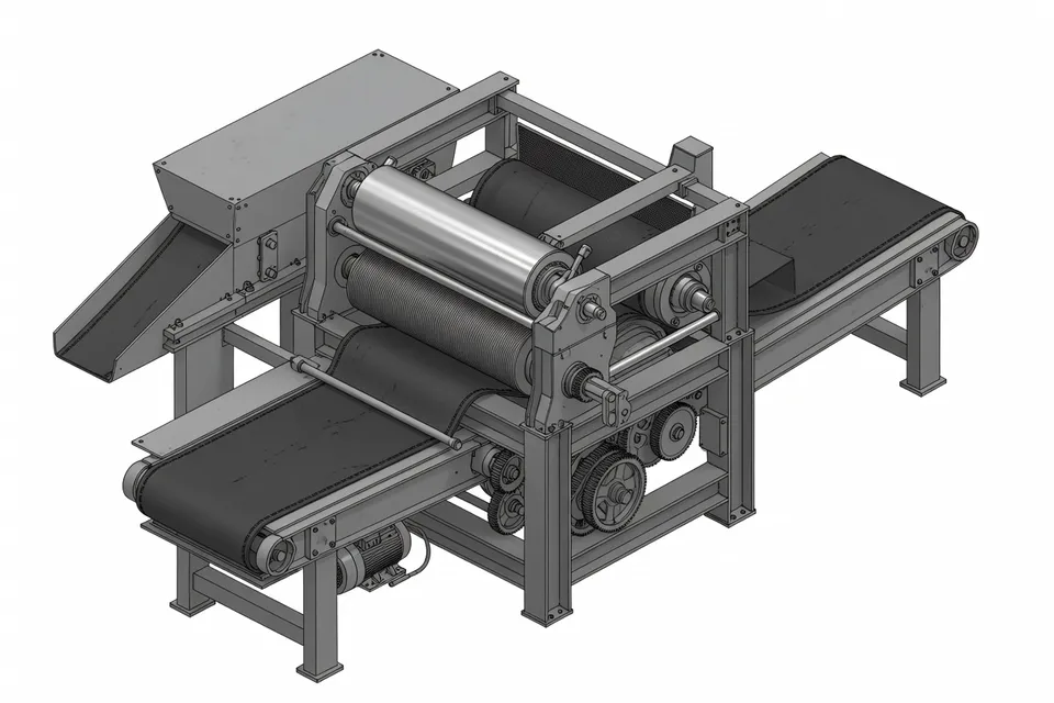 Detail of rubber processing equipment used in production - plascentral.com