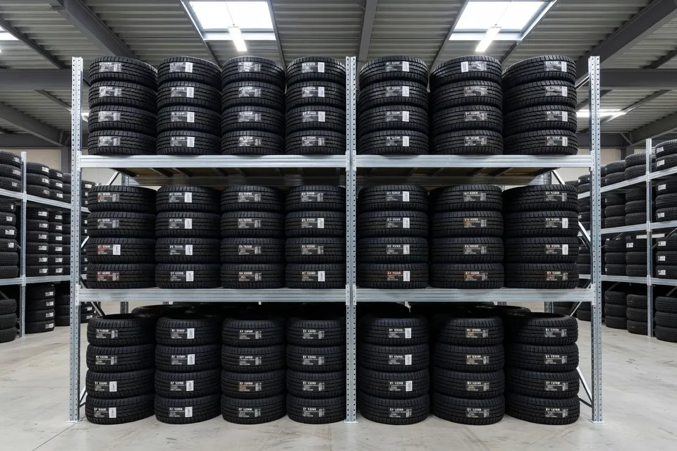 Replacement tires displayed for the European market - plascentral.com