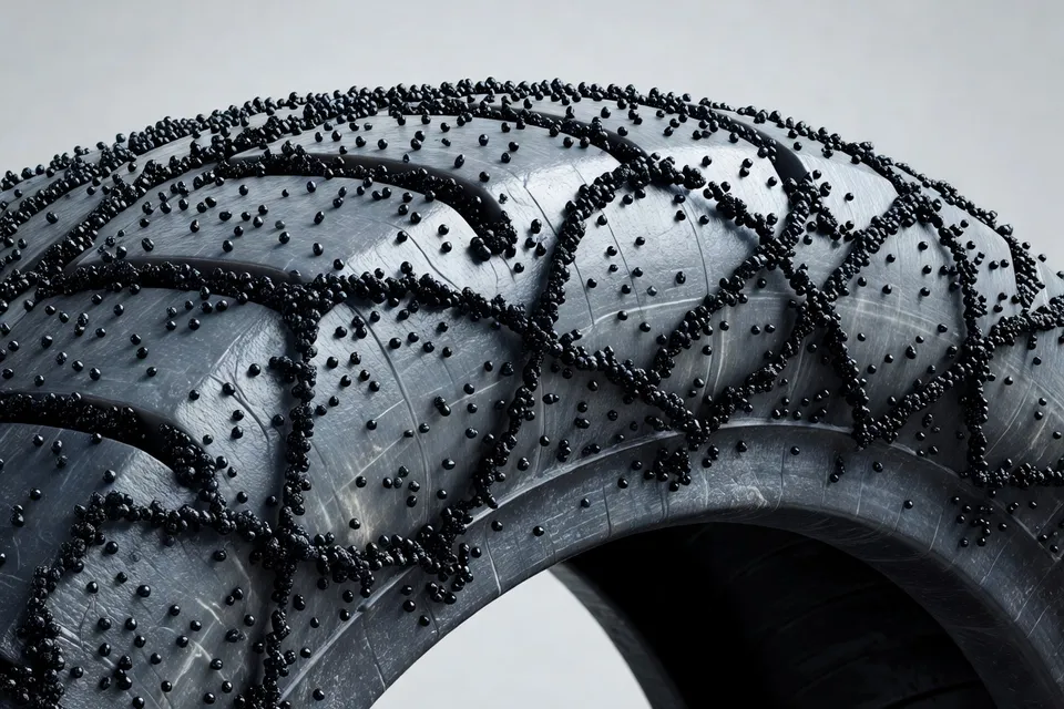 Carbon black particles forming stress-distribution network in rubber - plascentral.com