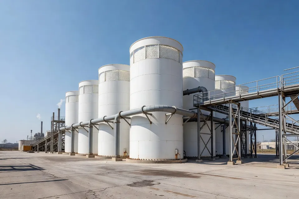 Bulk storage of polypropylene resin pellets in warehouse - plascentral.com