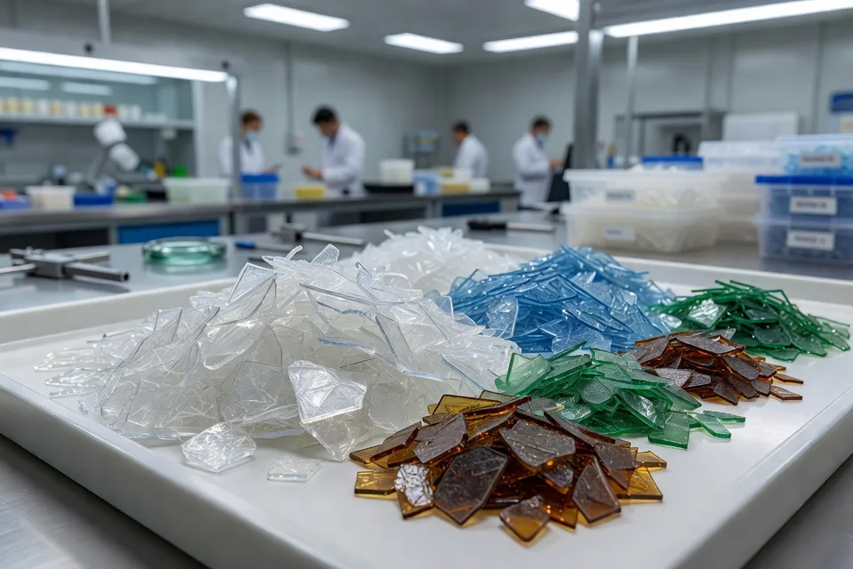Quality inspection of recycled PET flakes in China - plascentral.com