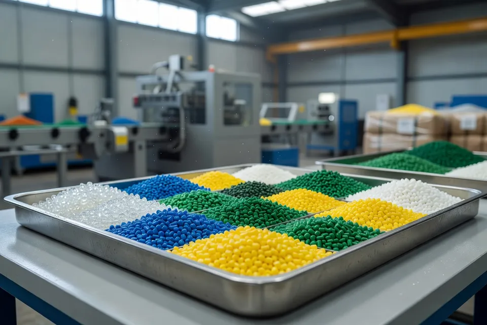 Granulés de plastique recyclé prêts à être réutilisés dans la fabrication - plascentral.com