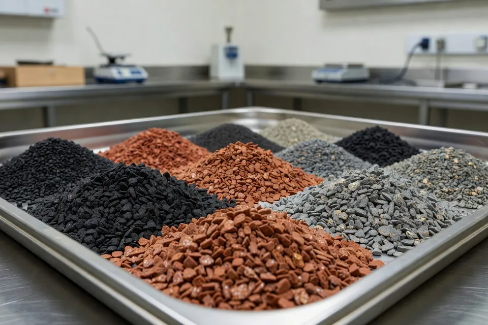 Migas de caucho reciclado preparadas para ensayos de compounding - plascentral.com
