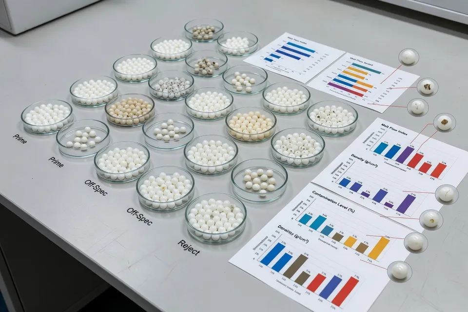 Lab analysis classifying aged and contaminated recyclate quality - plascentral.com