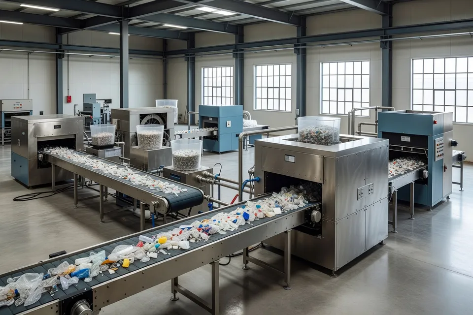 Advanced recycling equipment displayed at plastics industry exhibition - plascentral.com