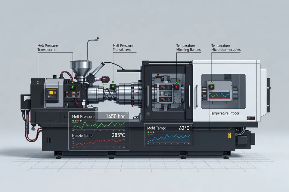 Sensors integrated into injection molding equipment for real-time data - plascentral.com