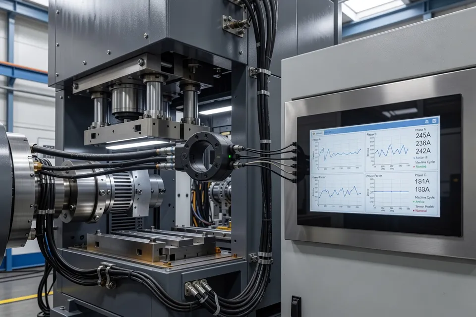 Clip-on sensor monitoring injection molding machine heartbeat - plascentral.com