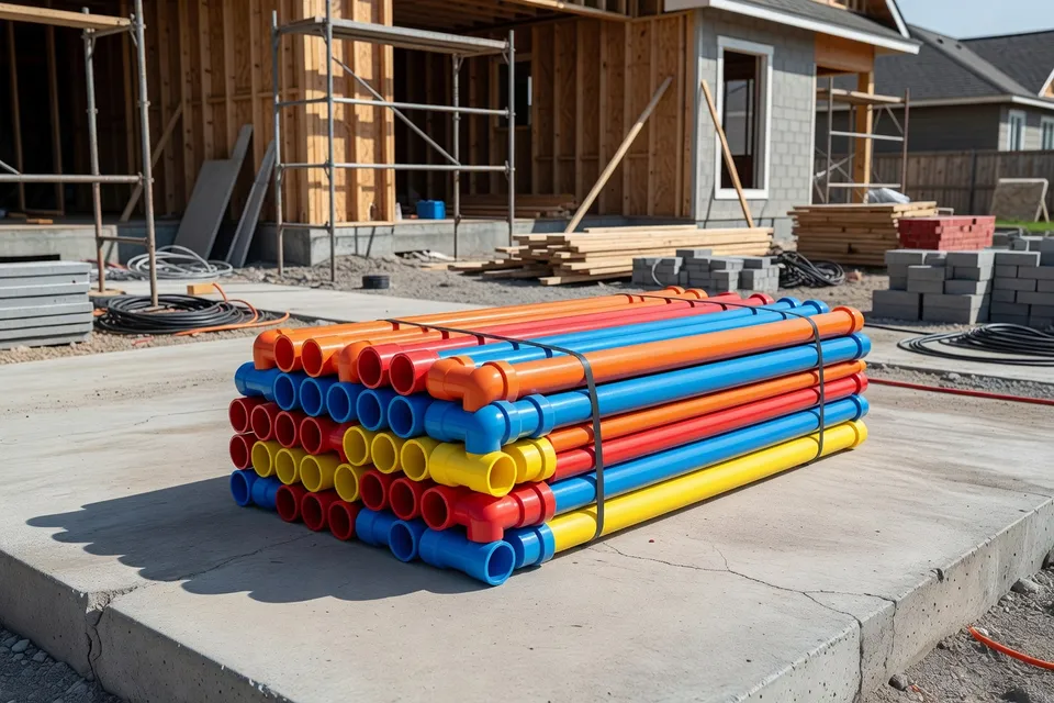 Plastic construction materials in a building project - plascentral.com