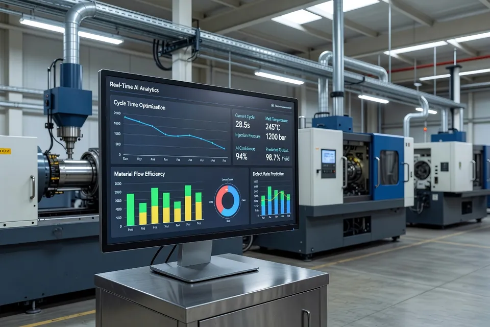 AI dashboard overseeing plastics production decisions in real time - plascentral.com