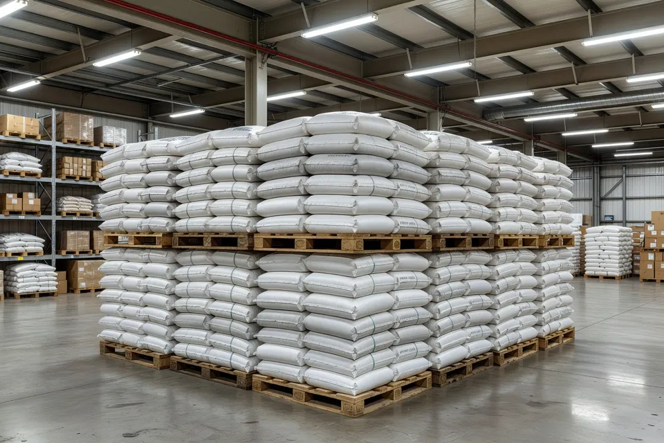 Imported PVC resin stored in Egyptian industrial warehouse - plascentral.com