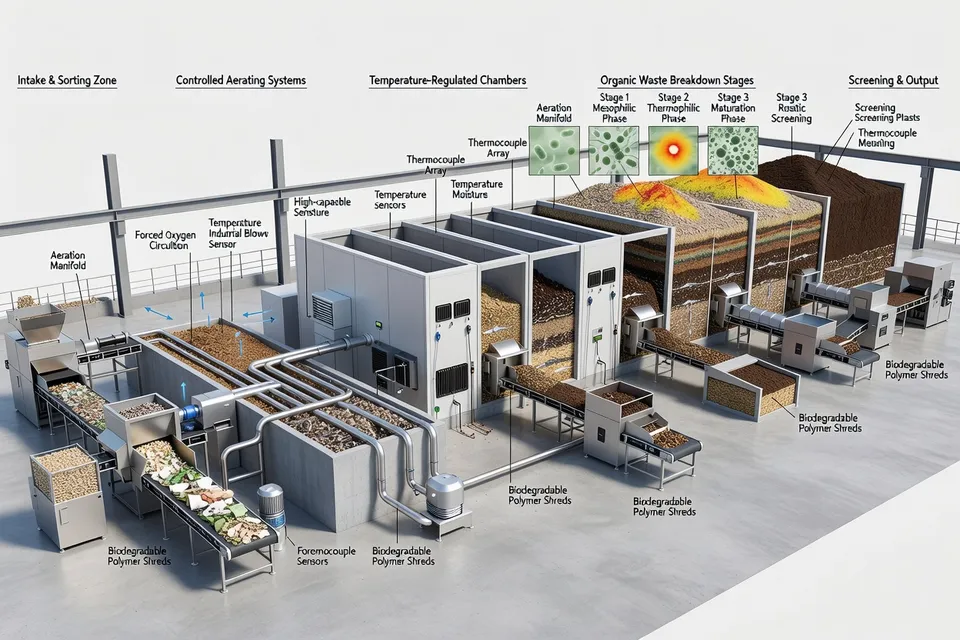 Infrastructure de compostage pour plastiques biodégradables certifiés - plascentral.com