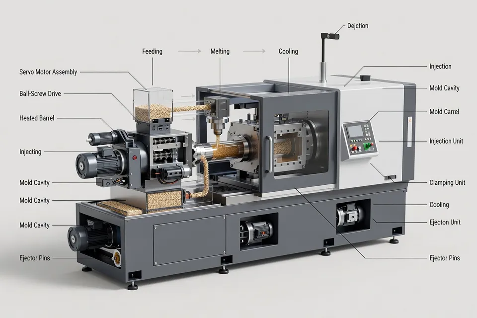 Live demonstration of an all-electric injection moulding machine - plascentral.com