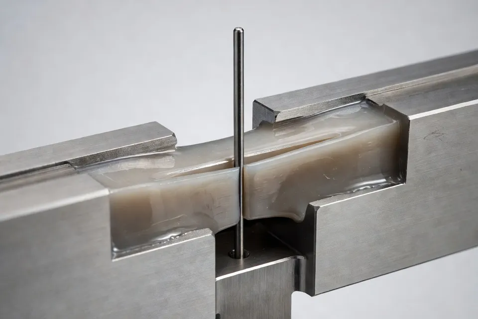 Broche de ventilation installée dans un moule d'injection plastique - plascentral.com