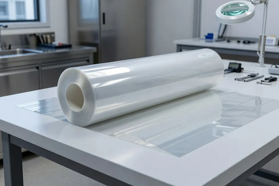 Single polyethylene film sample from production - plascentral.com