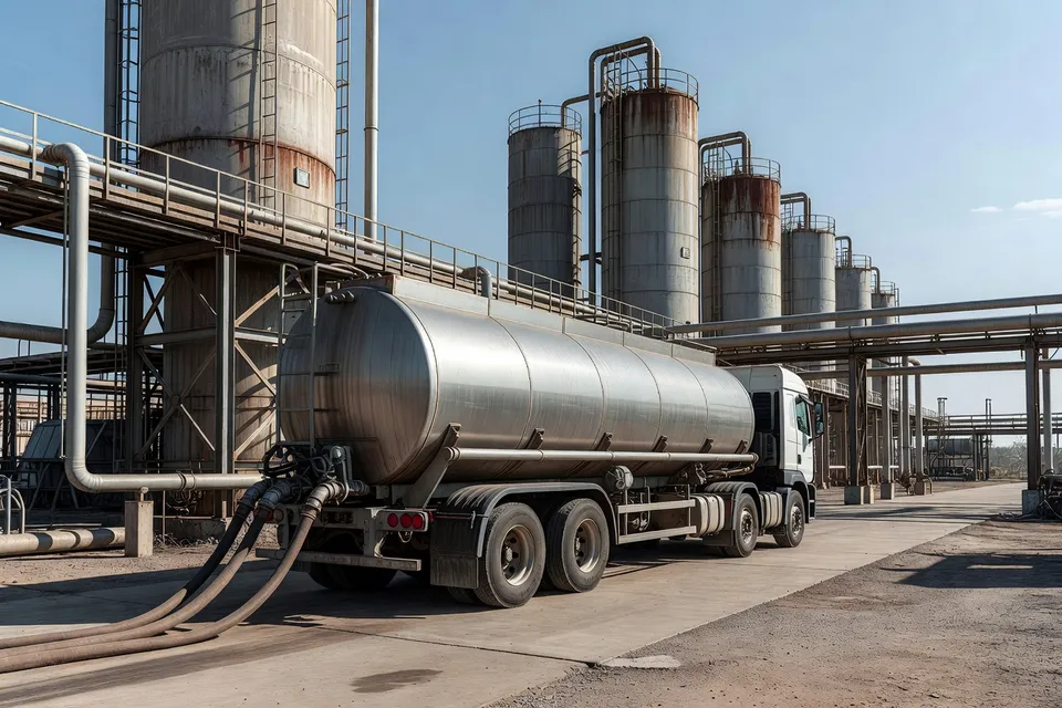 Camion de logistique chimique soutenant le réseau de distributeurs - plascentral.com