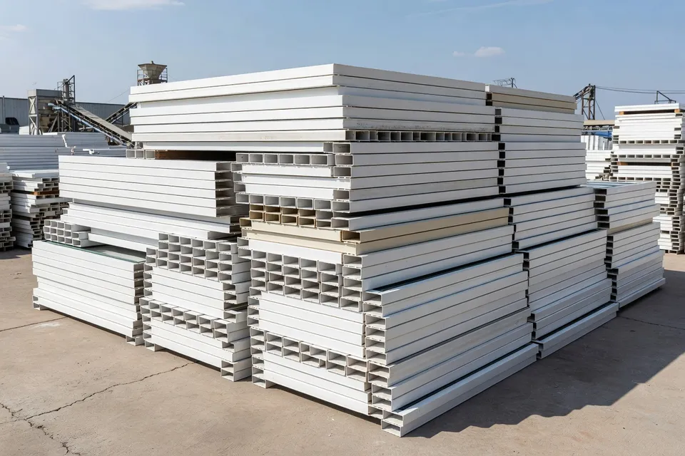 Rigid PVC window frame waste collected for regranulation - plascentral.com