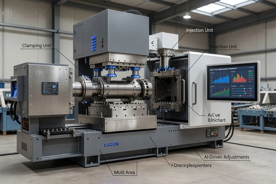 Smart injection molding press with real-time parameter optimization - plascentral.com