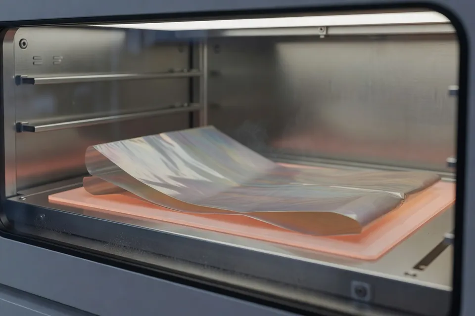 Shape-memory polymer film recovering its original form when heated - plascentral.com